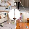 Stand Up Broom And Dustpan Folding Long Handle Broom With Upright Dustpan Household Cleaning Tool For Home Indoor And Outdoor