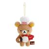 Kawaii Cartoon Rilakkuma Plush Toys Keychain Creative Donut Chef Korilakkuma Backpack Couple Pendant Doll Friends Birthday Gift