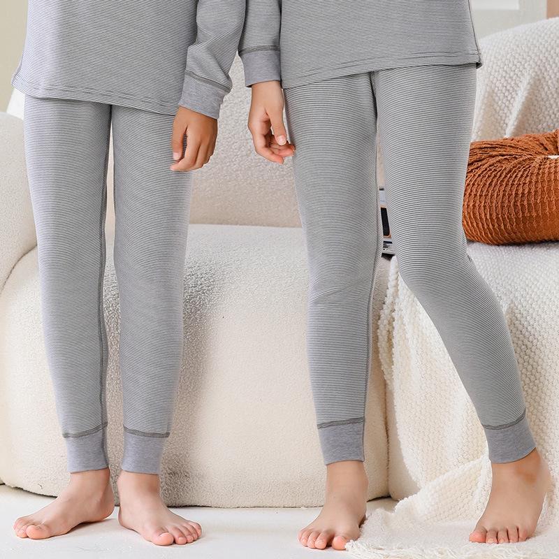 Children's Warm Autumn Pants - Boys' and Girls' Thick Wool Base Layer
