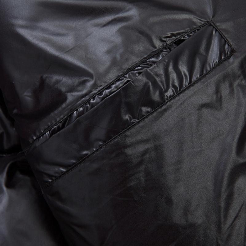 Shiny Cotton Jacket Unisex Short Hooded Thickened Cotton Coat Warm Outerwear Fashion Cold-Weather Clothing