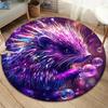 Colorful Bubbles and Small animalsRound Area Rug,Carpet Rug for Living Room Bedroom Sofa Playroom Decor,Non-slip Floor Mat
