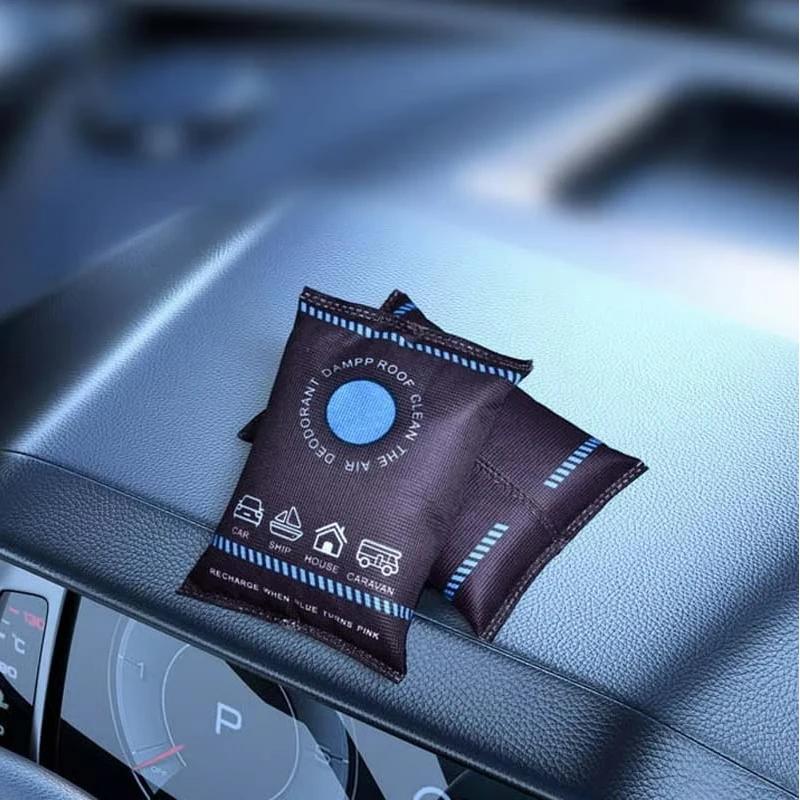 Reusable Dehumidifier Bag With Color Indicator Professional Car Interior Car Dehumidifier Bag Home Closet Humidity Absorber Bag