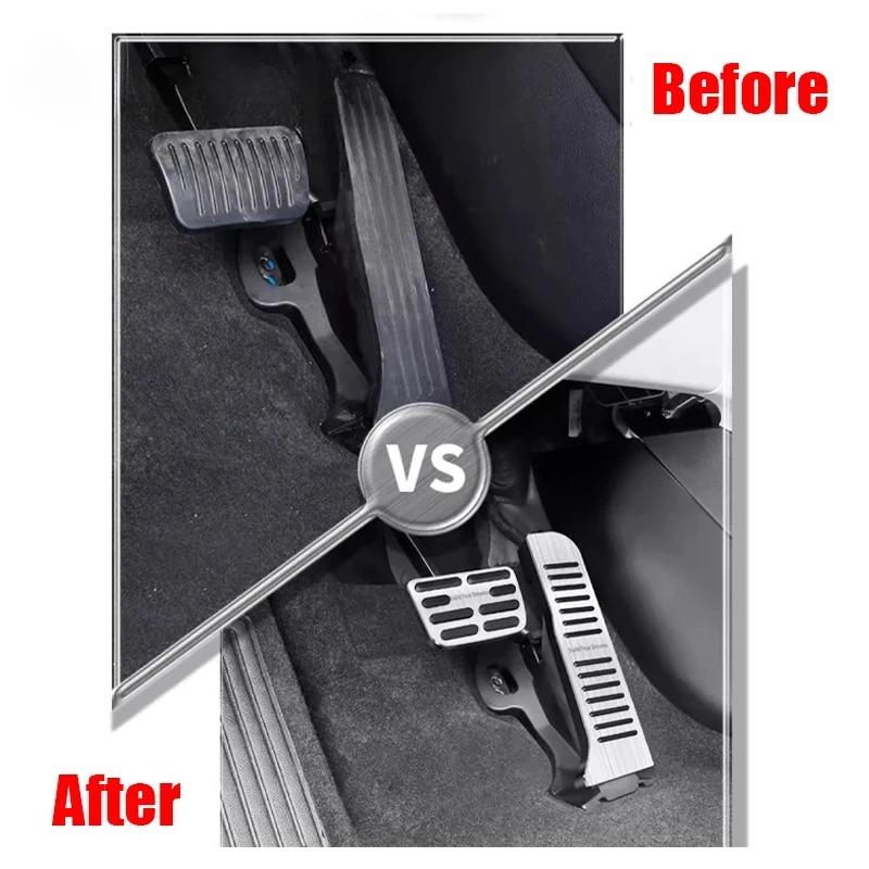 For BYD Seal U Song Plus DM-i EV 2023-2024 Alumium Alloy Car Accelerator Brake Pedals Anti-Slip Car Fuel Foot Pedal Covers Parts
