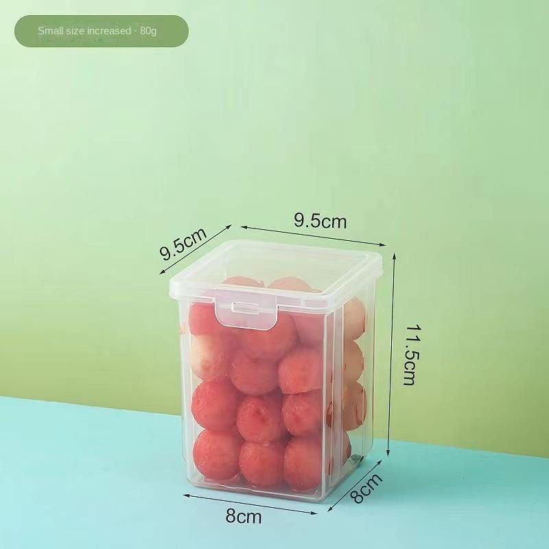 Getrocknete Obst Salat Platte Snack Gerichte Transparent Quadrat Dessert Glas Gericht Gitter Lebensmittel Lagerung Konservierte Tablett Box Deckel Schüssel Geschirr
