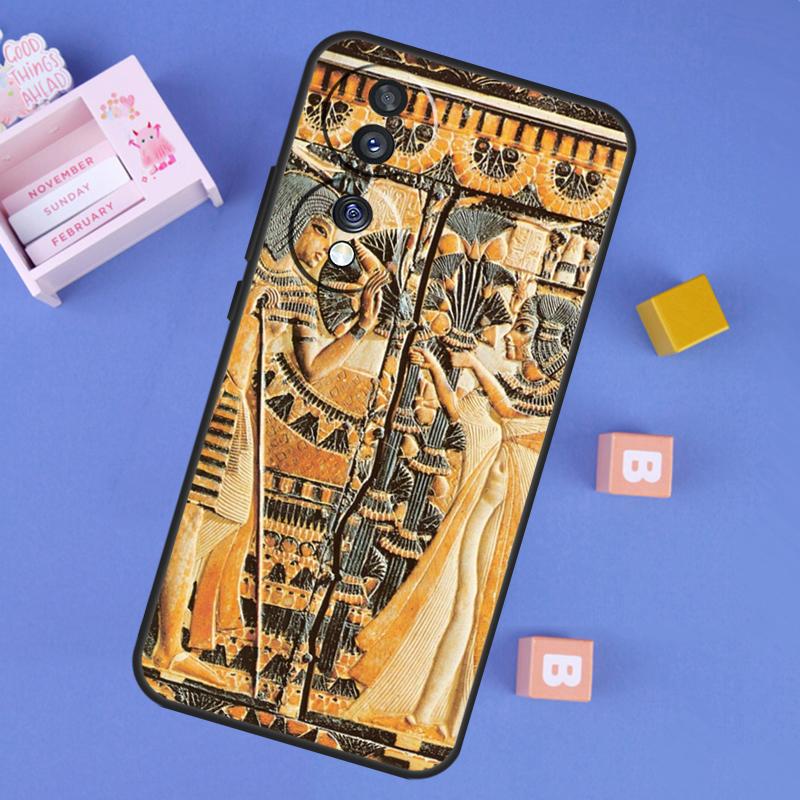 Egypt Cuneiform Akkadian Pharaoh Case For Honor 400 Pro 200 70 90 Lite X9a X9b X9c X9d X8b X8c Win RT Magic 8 5 6 7 Pro Cover