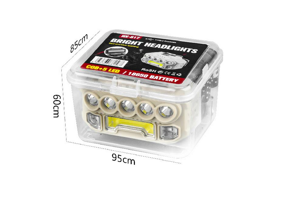 Portable USB Rechargeable Multifunctional Headlamp for Outdoor and Household Use