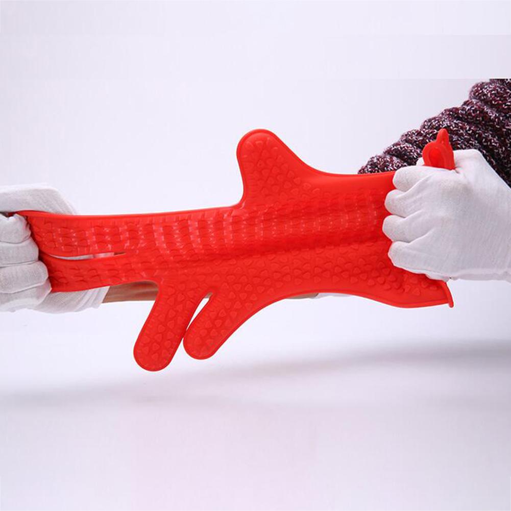 1PC Heat Resistant Microwave Oven Silicone Glove for Baking Kitchen Cleaning