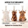 2026 Advent Calendar Highland Cow Christmas Ornament Acrylic Blind Box