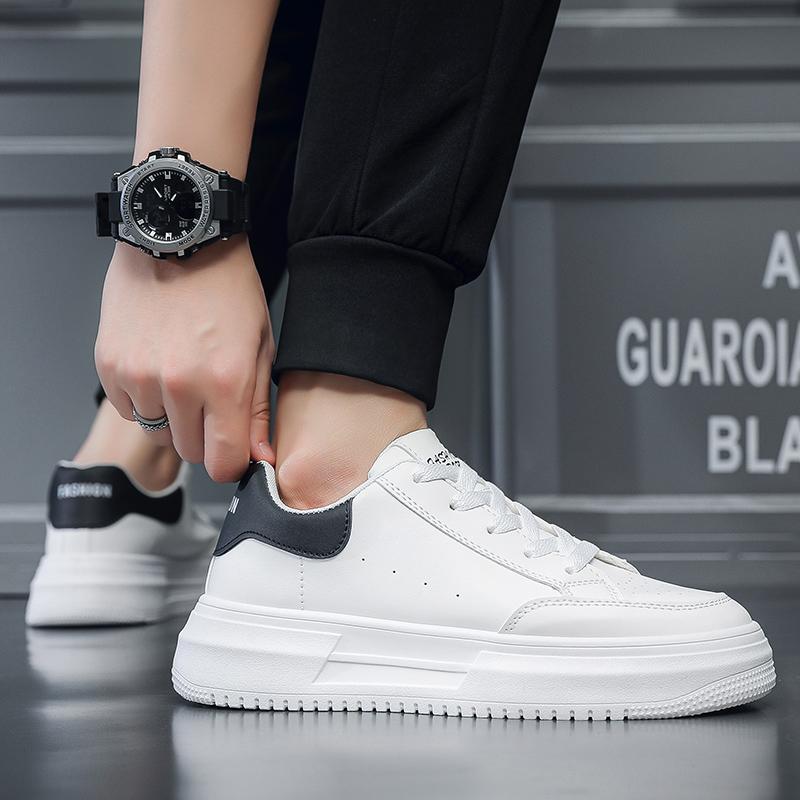 Fashion White Men Casual Shoes Outdoor Breathable Lightweight Running Shoes Platform Comfortable Sport Sneakers  Tennis Shoes