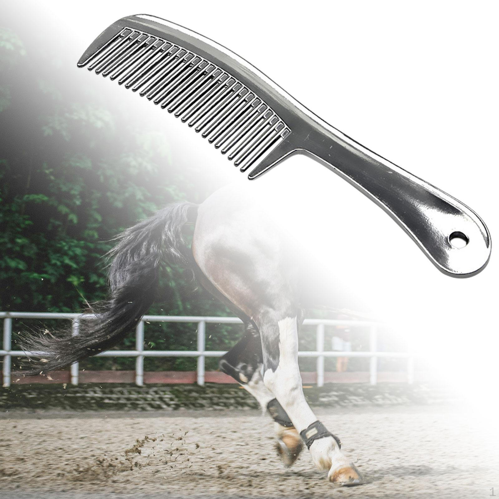 Horse Grooming Comb Hair Pet Supplies Metal Pulling Tool Mane and Tail Brush Curry