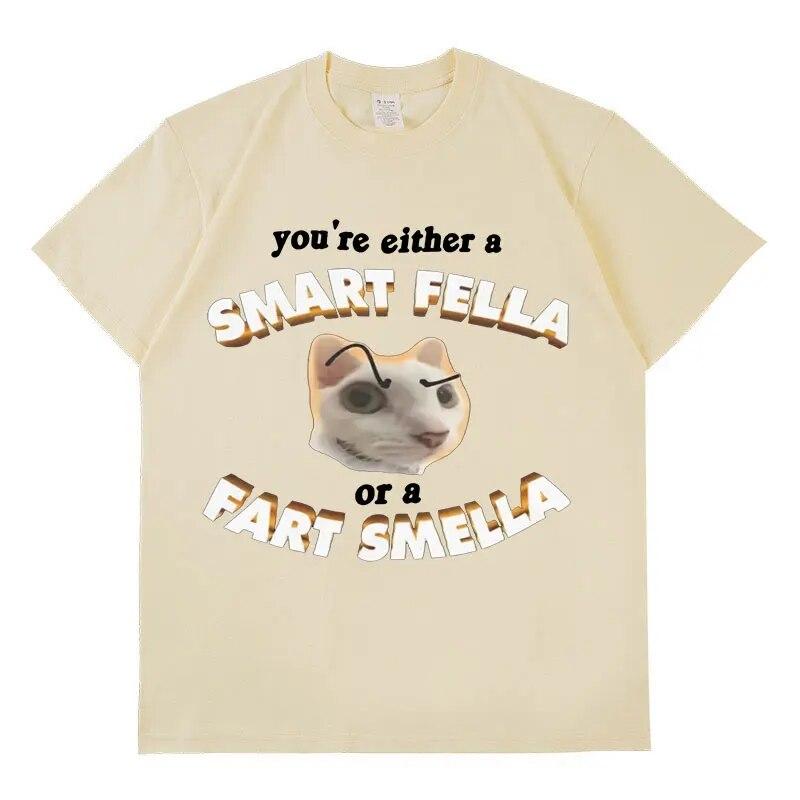 

Футболка с рисунком «Ты умный парень или пердеть» L