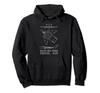 Sea Vixen British 1950s Jet Plane Blueprint Infographic Hoodie