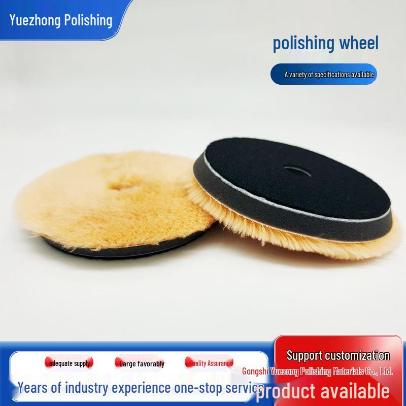 5" Long Wool Car Detailing & Polishing Pad for DA Machine
