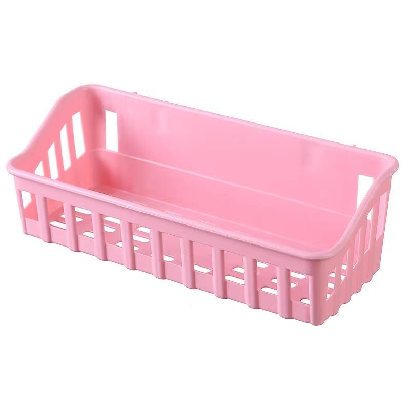 Wall-Mounted Plastic Bathroom Storage Rack