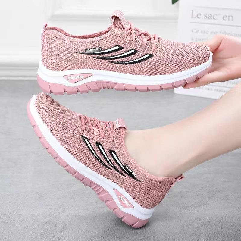 Women Mesh Breathable Casual Sneakers Lace-up Vulcanized Shoes Ladies Platform Sneakers Female Shoes Plus Size Zapatos De Mujer