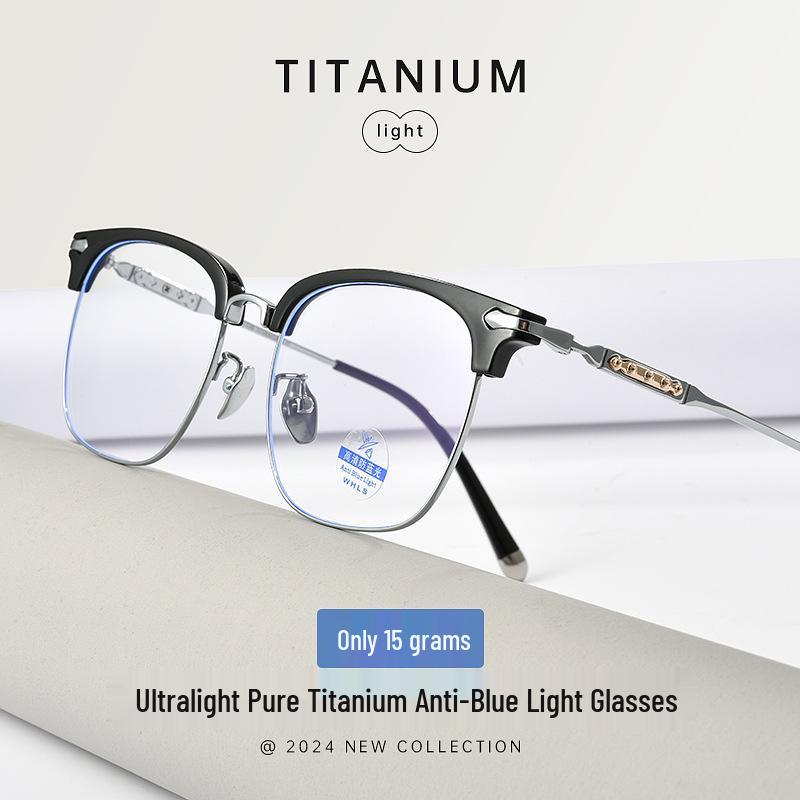 

Bestfen 122214Y Unisex Ultralight Anti-Blue Light Eyeglass Eyebrow Frame Anti-Blue Light, Non-Prescription золотий/морська черепаха