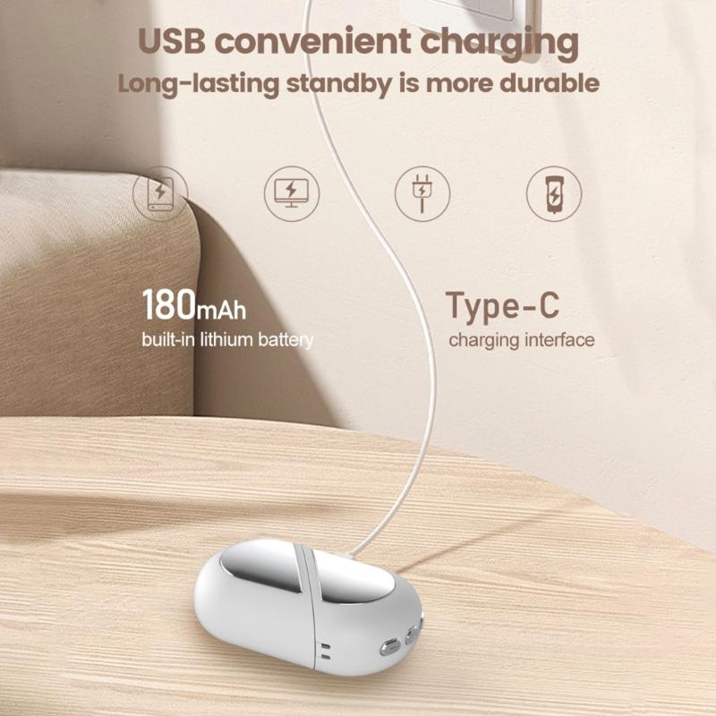 Portable Sleep Enhancement Device Double Mode Stimulation Rotating Ergonomic Design 20 Minutes Auto Timer Wristband Included Anxiety Relief Solution