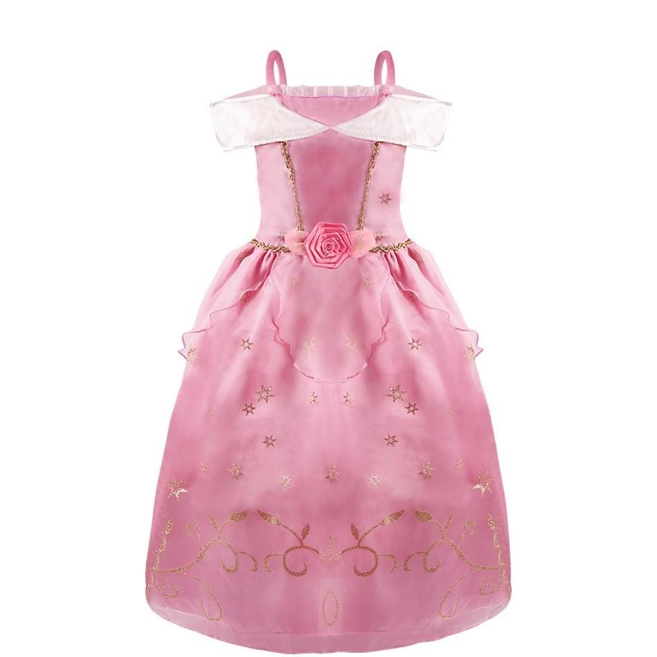 Little Girl Cinderella Dress Rapunzel Belle Halloween Costume Kid Birthday Party Christmas Fancy Evening Dress 2-10 Years