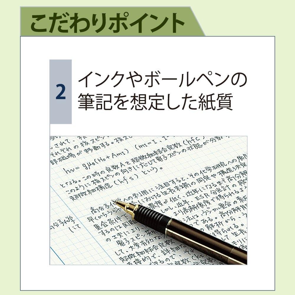 KOKUYO No-LB208S Research Lab Notebook A4 5mm Grid Lined, 80 Sheets with Signature Space