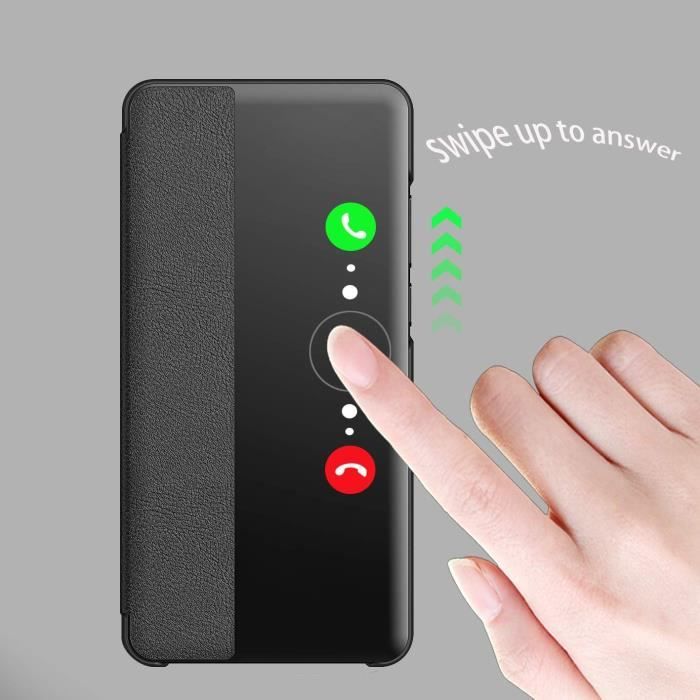 Flip Case - KANSi - Huawei P30 Pro - Faux Leather - Screen Protection - Black