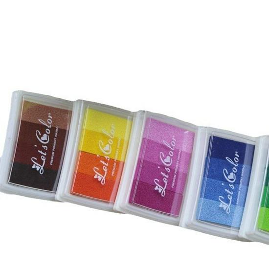 Kreatives Mini-Verlaufs-Stempelkissen: Farbenfroh, Niedlich, Konkaves Taillendesign