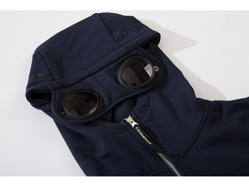 Cross Classic CP Casual Glasögon Dragkedja Huvtröja med Broderad Logotyp