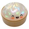 Fun Colorful Dumpling Squishies with Steamer Stress Relief Ornament Slow Rebound Squeeze Toy Fidget Stress Ball for ADHD Autism