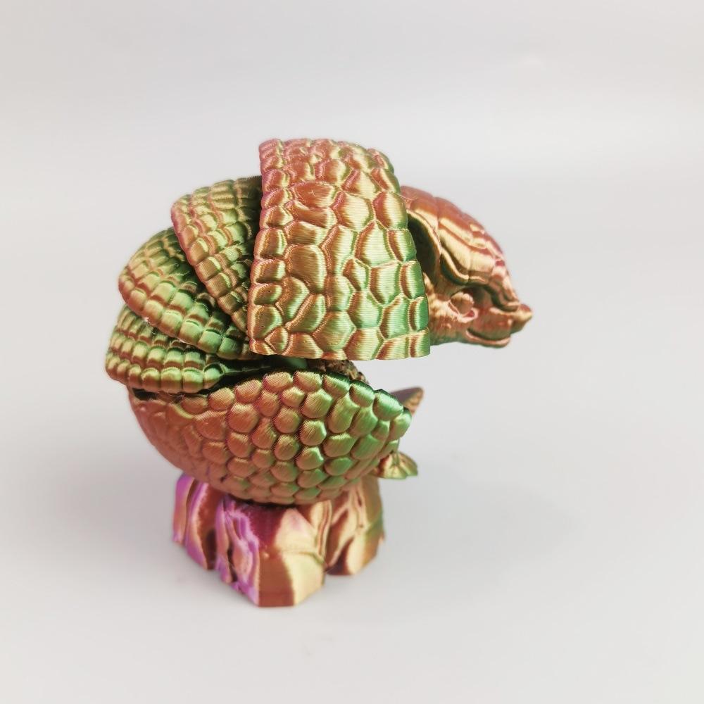 3D Printed Cute Pangolin Animal Toy Desktop Ornament Scales Joints Movable Contraction Stress Relief Animal Toys Children Gifts