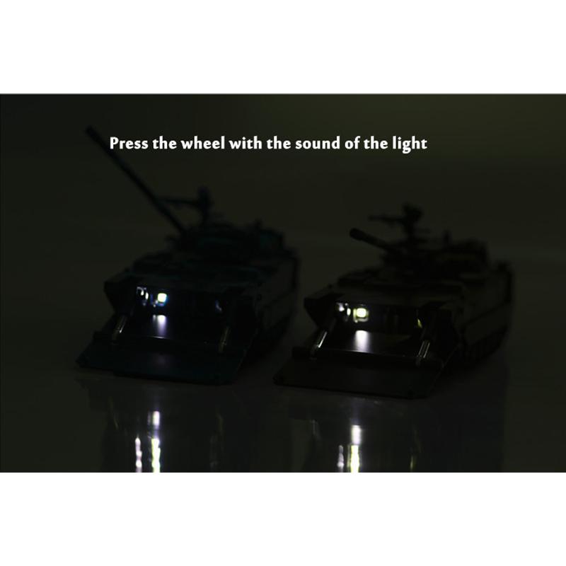 1/32 Scale Amphibious Tank Armored Vehicle Diecast Car Model Toy, Pull Back Toy Vehicle with Sound and Light for Kids Toddler Gift Collection
