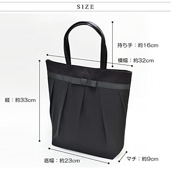 Kouei Store Luxury Party Bag, A4 Size, Vertical, with Ribbon, Chiffon Paneling, Suitable for Both Celebrations and Condolences, Formal, Entrance