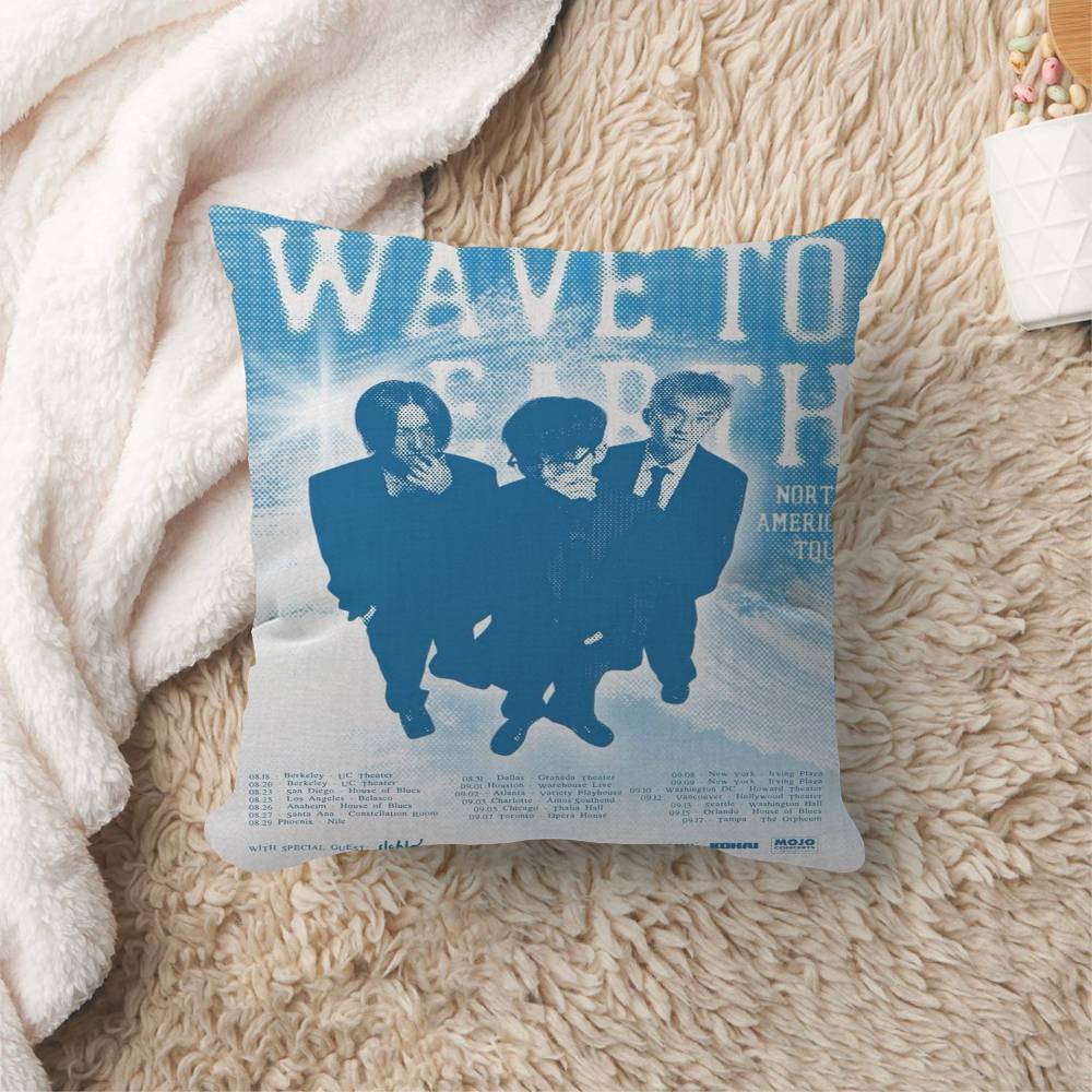 

WWave To Earth Summer Flows Personalized Pillow Cover Kids Bedroom Wild Party Decor Pillowcase kid Birthday shower Gift 30x30 cm
