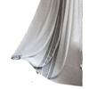 Cotton Embroidered Striped Curtain With Fringe Trim Semi-Sheer Kitchen Living Room Bay Window Modern Farmhouse Style