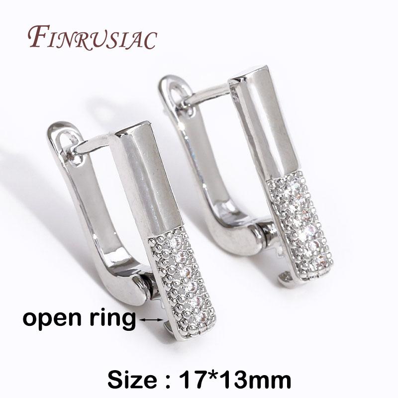 Earring Hooks Shvenzy Accessories 18K Real Gold Plated Basic Earwires Fasteners For DIY Fashion Women Earrings Making Findings