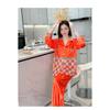 Pajamas Women's Spring Autumn Long Sleeve  New Arrival Outwear Red Ins Style Winter Gold Diamond Velvet Home Clothes Suit