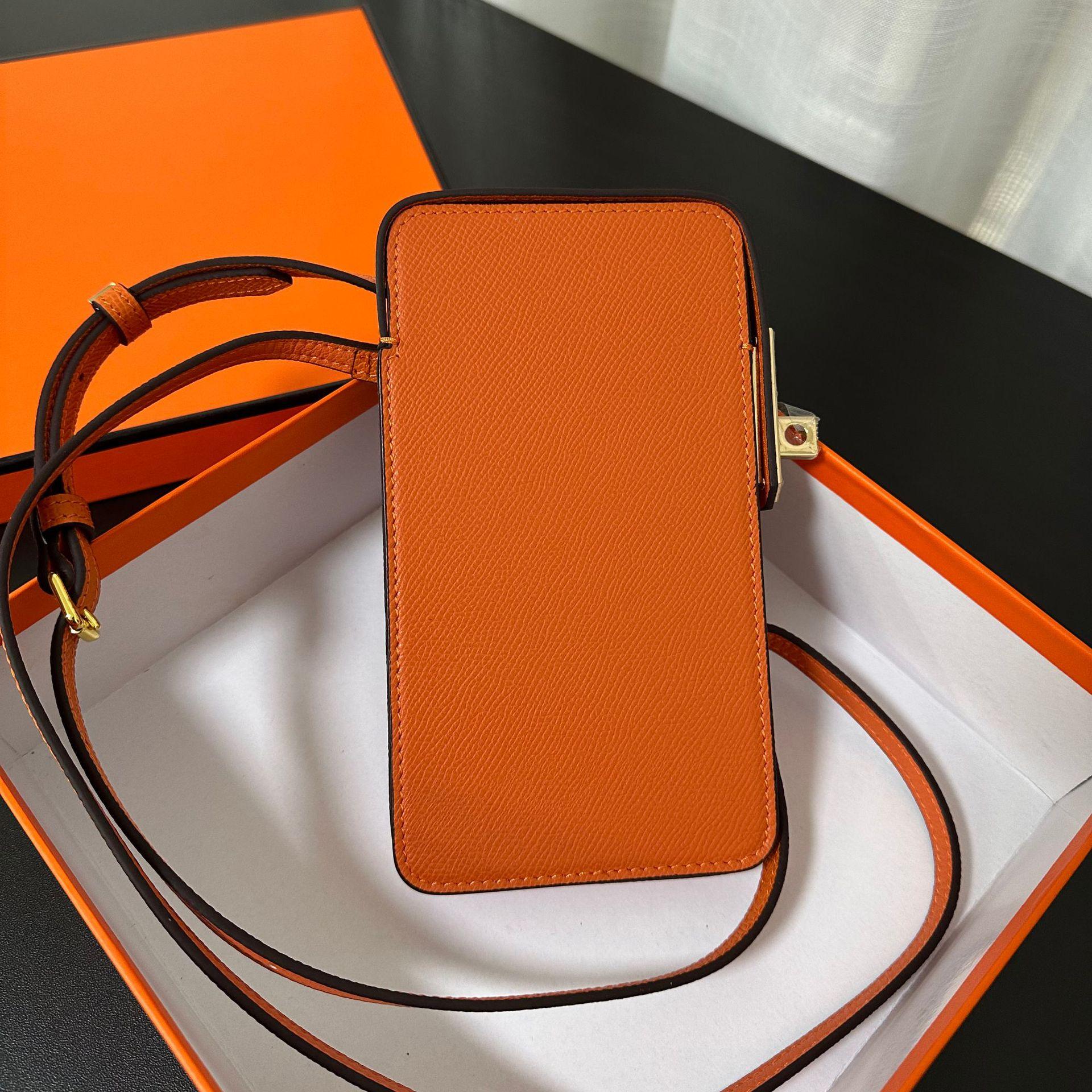 

Новая сумка для мобильного телефона из коровьей кожи, женская сумка через плечо, легкая маленькая сумка через плечо, женская мини-сумка, простая 17.5cmx10cmx1.9cm оранжевый