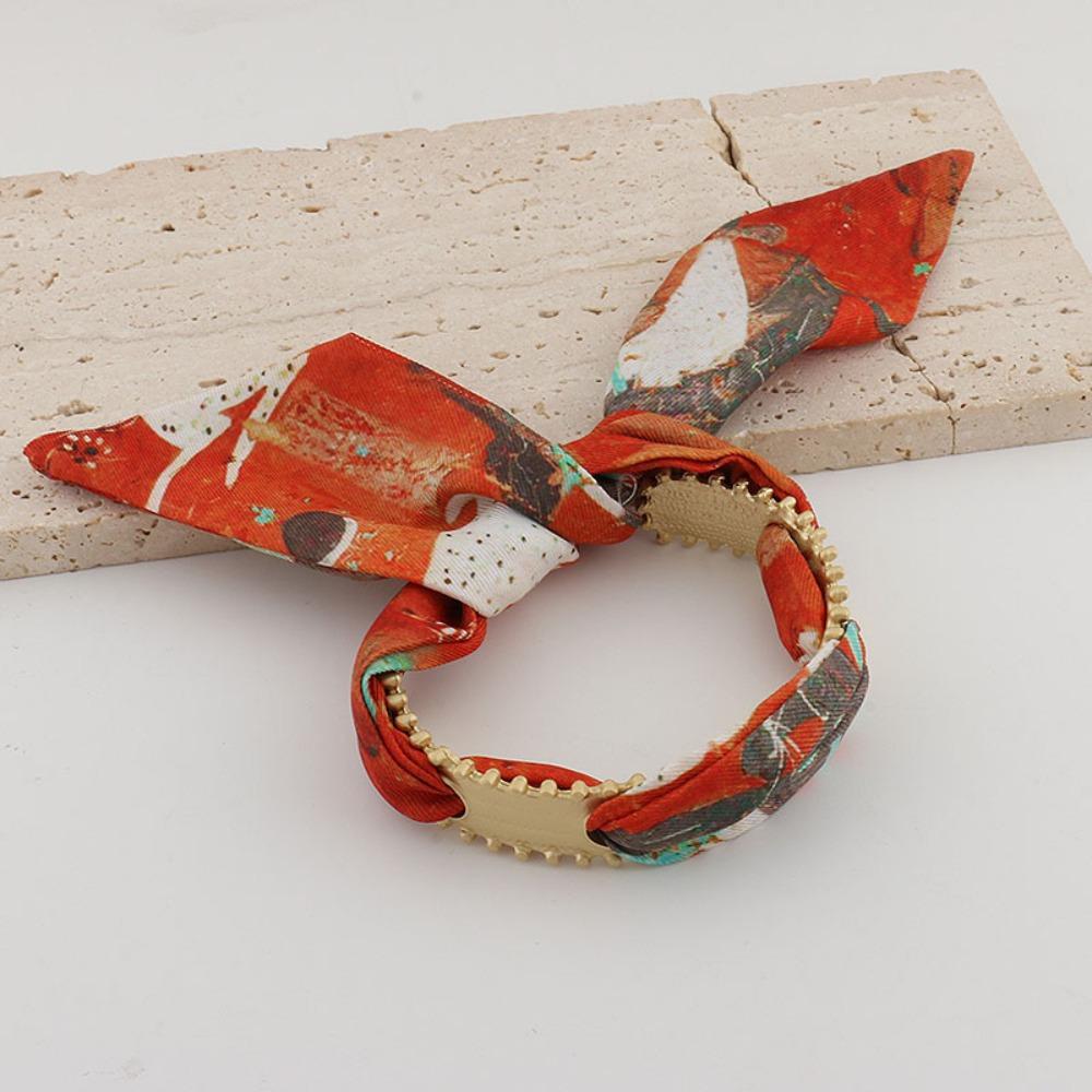 Lace Up Scarf Opening Bangles Jewelry Accessories Bohemian Bangles Handkerchief Bracelets Women