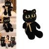 Brinquedo de Pelúcia de Gato Fofo Com Enchimento de Algodão PP Macio Para Decoração e Conforto do Quarto das Crianças