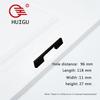 Solid Black Cabinet Door Handle Modern Minimalist Cabinet Drawer Cabinet Handle Wardrobe Closet Handle With Round Holes