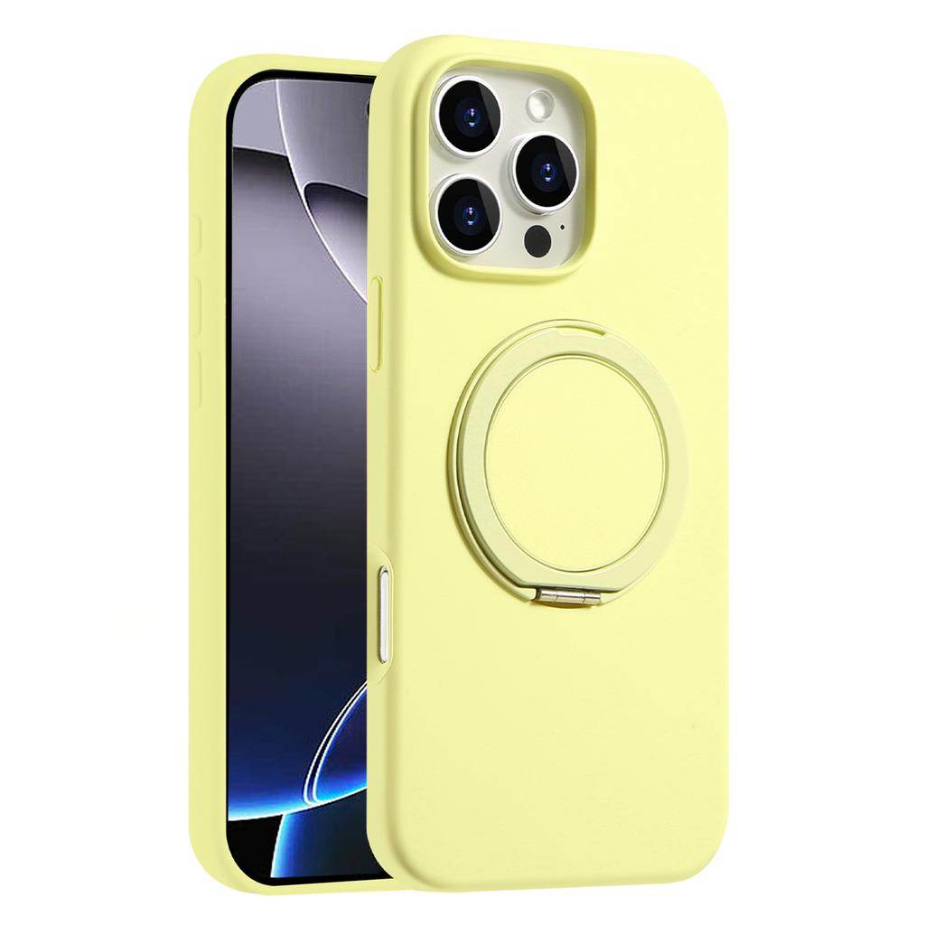 Bulk Purchasing For iPhone 16 Pro Max Magnetic Case Large Cutouts Kickstand Liquid Silicone Phone Cover