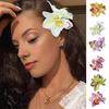 Haarnadel Weicher Stoff Blumen-Haarnadel Realistisches Orchideen-Design Leichter Dekorativer Haarclip Rutschfeste Haar-Accessoires
