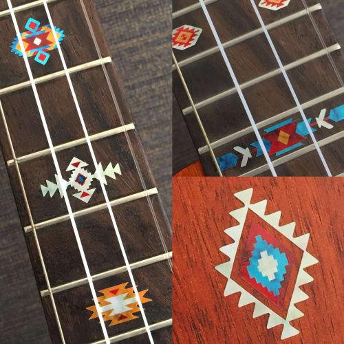 Jockomo Ukulele Position Mark Inlay Stickers, Native American Ethnic (TR)