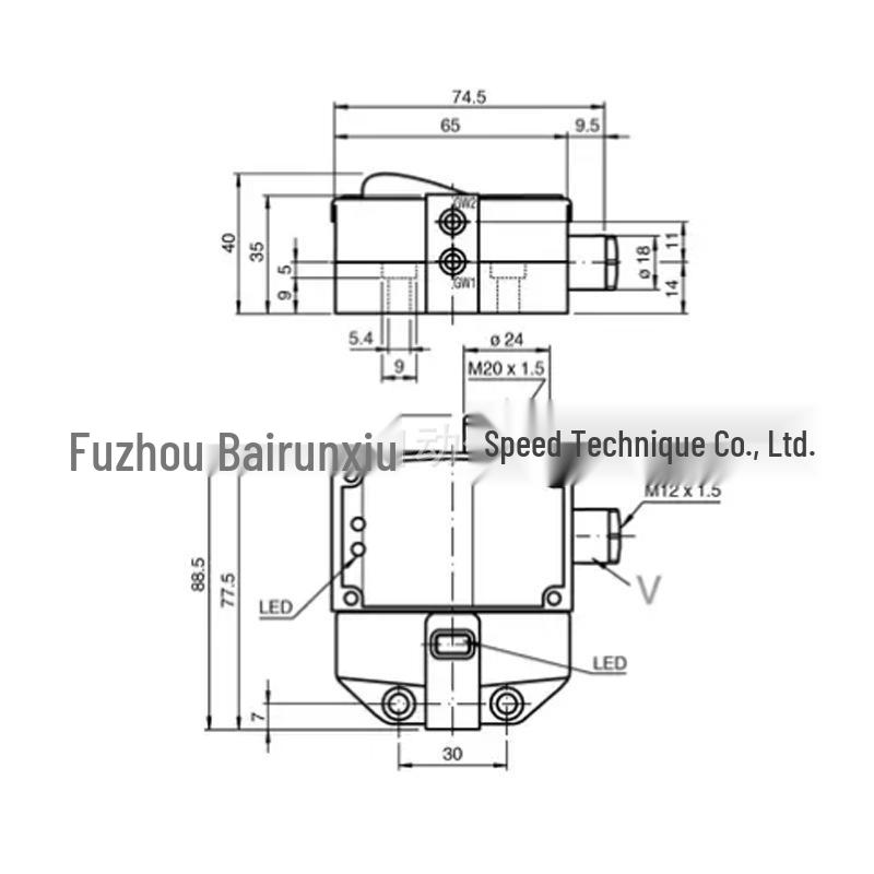 P+F Inductive Sensor NCN3-F31K-N4-K-Y244381 & NCN4-12GM35-N0-5M Inquiry 12GM35-N0-5M