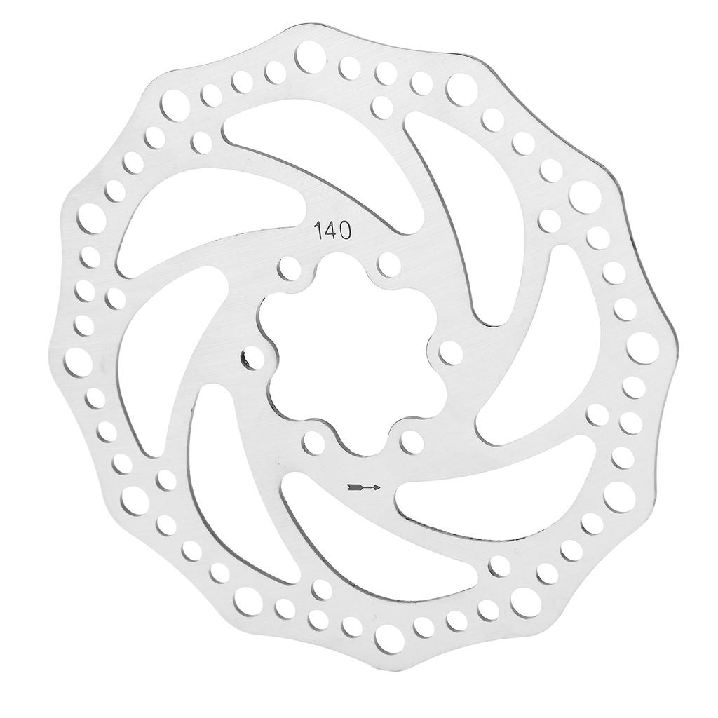 Mountain Bike Disc Brake Rotor Steel 6 Hole Disc Brake Rotor Replacement Parts for Mountain Road Bike Accessories 140mm