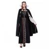 M-XXL Halloween Medieval Queen Cape Cosplay Costume Vintage Court Style Performance Outfit
