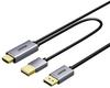 Unitek HDMI To DisplayPort Cable 4K with USB-A Power Supply | 4K@60Hz | HDR | 1.8 M