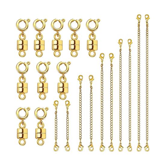 20 Pcs Magnetic Jewelry Clasps And Necklace Extenders Set Magnetic Necklace Clasp