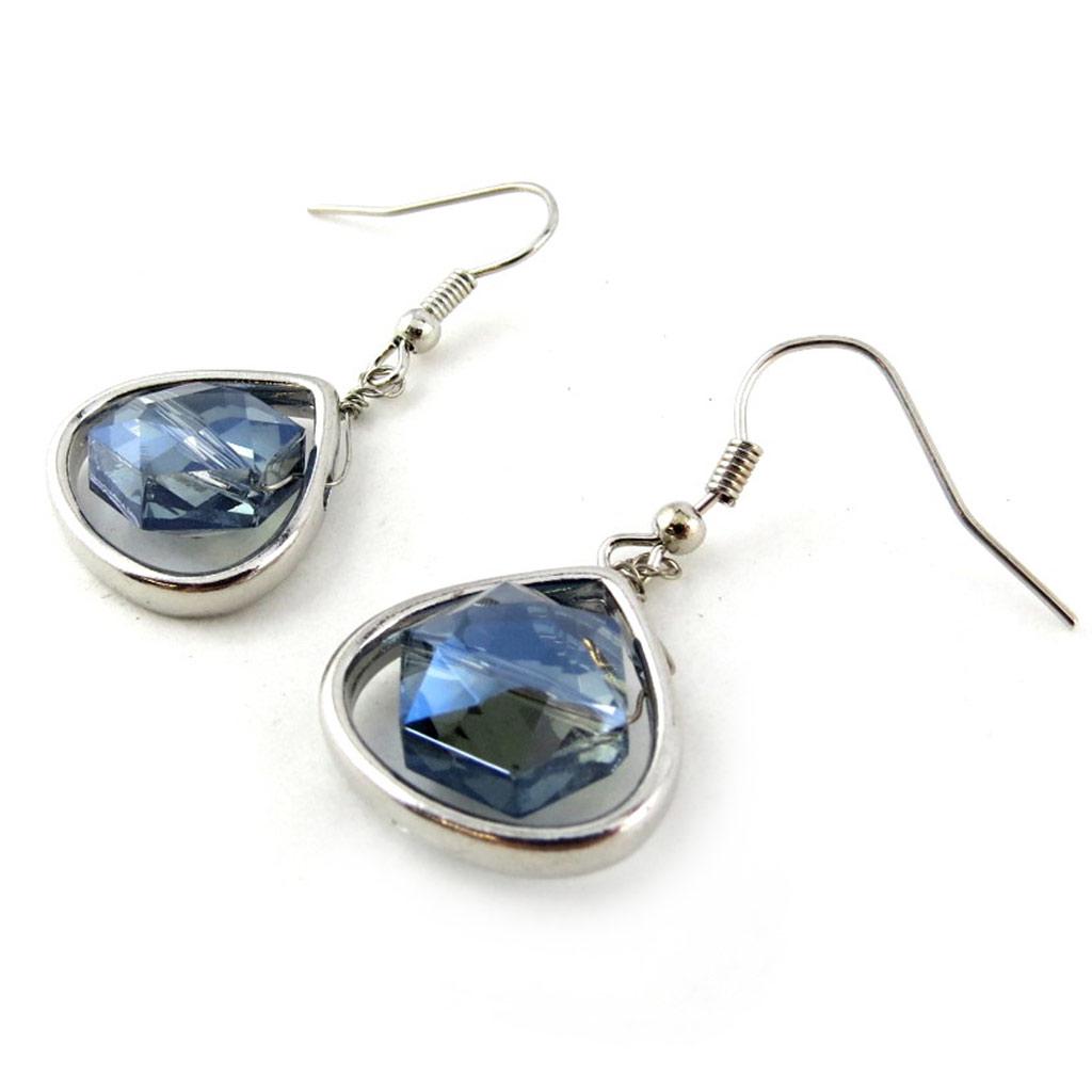 Les Trésors De Lily [N1126] - Designer Earrings 'Sissi' Blue