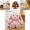 Cute Floral Design Cartoon Rabbit Plush Doll Toy For Children Kids Gift