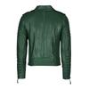 SKINOUTFIT Men Motorcycle Leather Jacket Genuine Green Lambskin Café Racer Biker Outerwear
