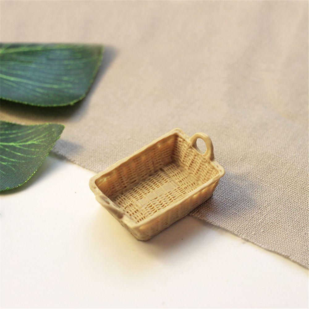 House Ornament Dollhouse Accessories Mini Food Storage Kitchen Tool Model Miniature Storage Basket